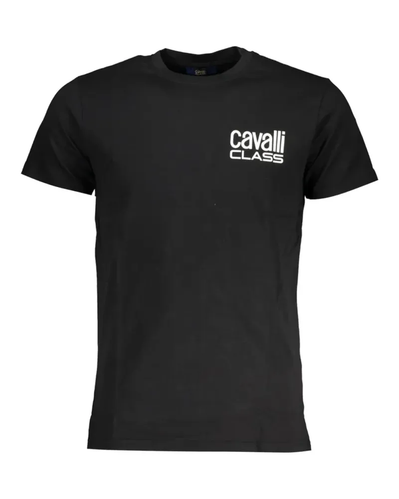 Roberto Cavalli logo-print T-Shirt - Schwarz Schwarz