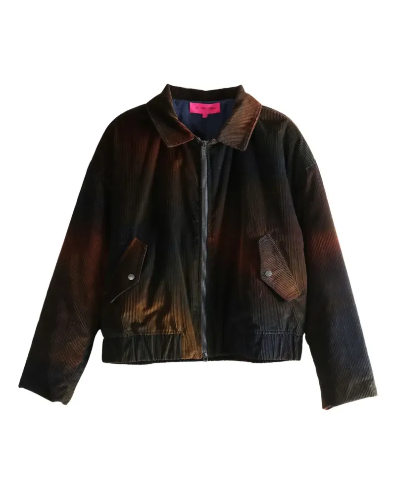 The Elder Statesman Klassische Cordjacke - Blau Blau