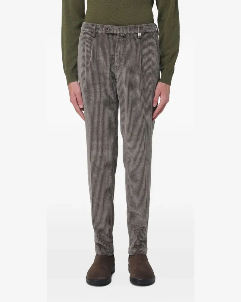 MYTHS pleated corduroy trousers - Grau Grau