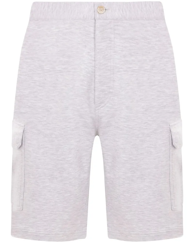 Brunello Cucinelli Cargo-Shorts mit meliertem Effekt - Grau Grau