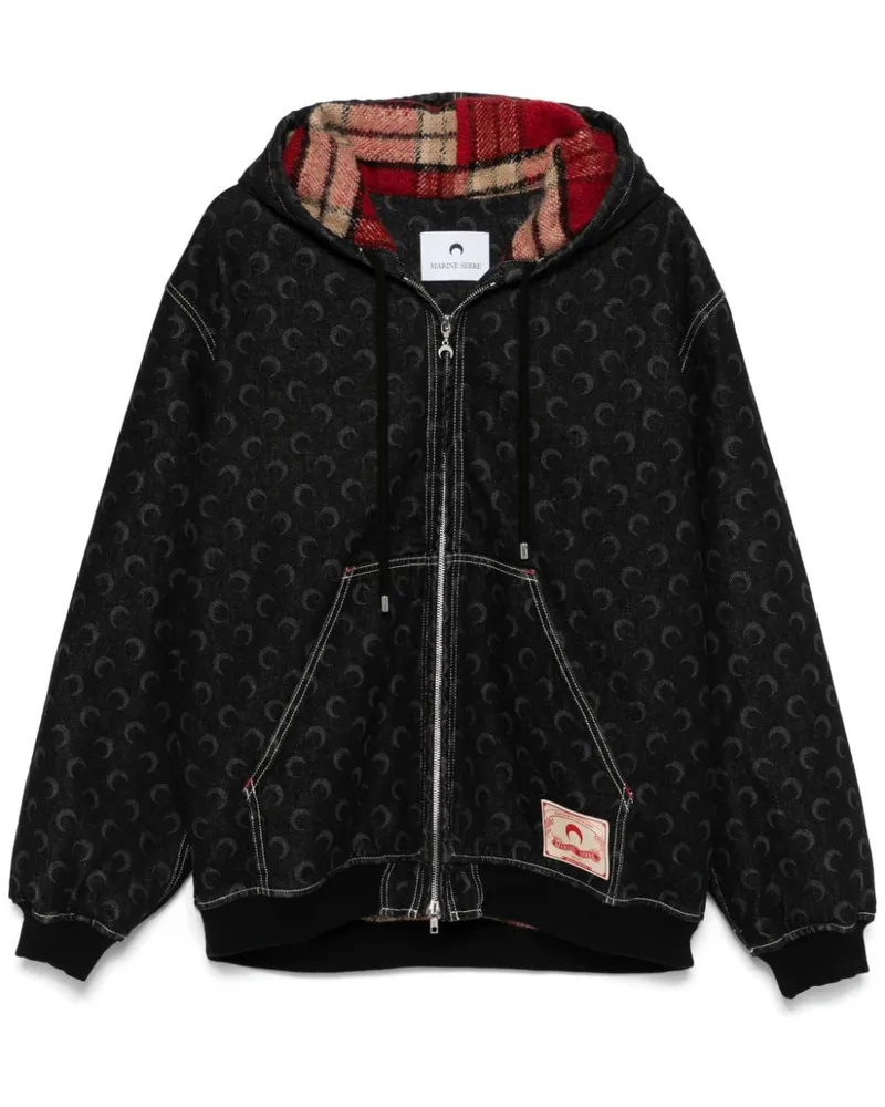 Marine Serre Moon Laser Jacke - Schwarz Schwarz