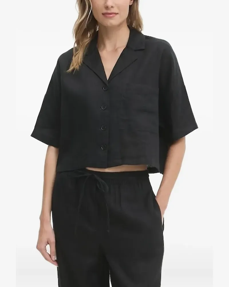 DKNY Kurzärmeliges Hemd - Schwarz Schwarz
