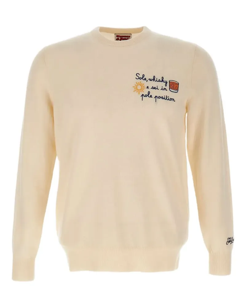 MC2 Saint Barth Heron Sole Pole Position crew-neck sweater - Nude Nude