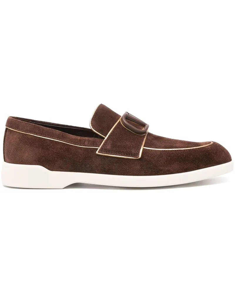 Valentino Garavani Leisure Flows Split Loafer - Braun Braun
