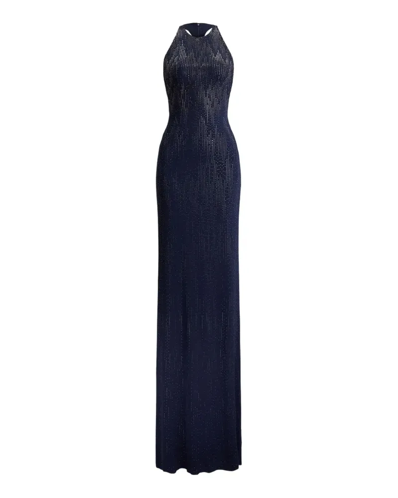 Ralph Lauren crystal-embellished maxi dress - Blau Blau