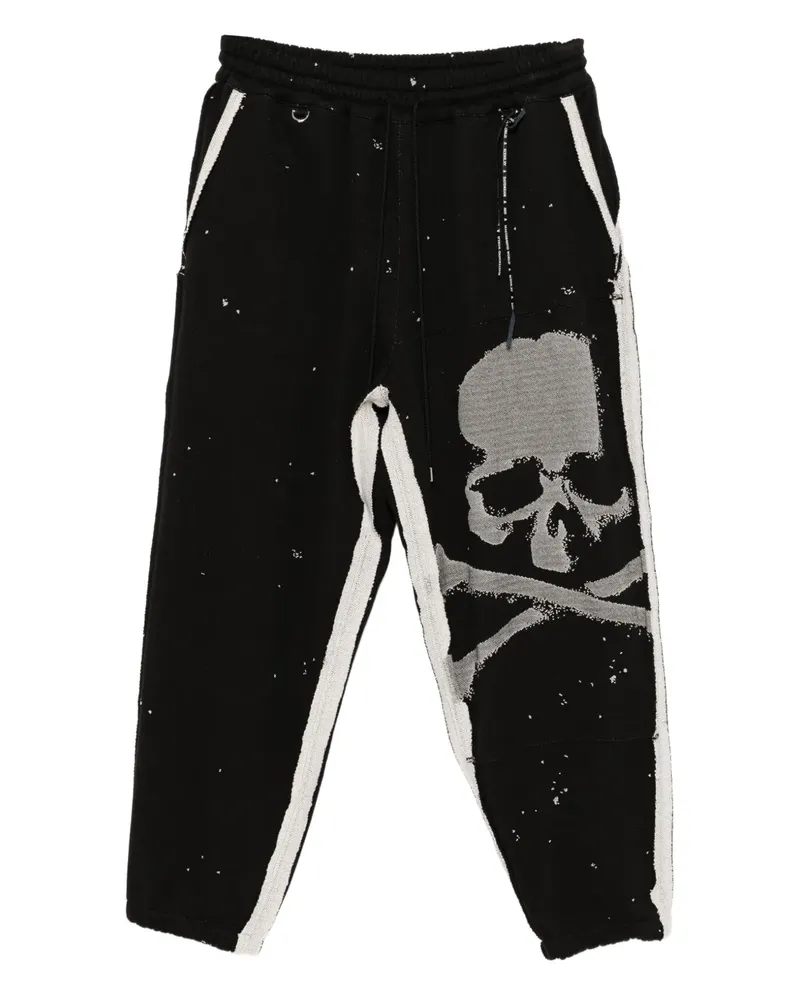 Mastermind World Jogginghose mit Jacquard-Logo - Schwarz Schwarz