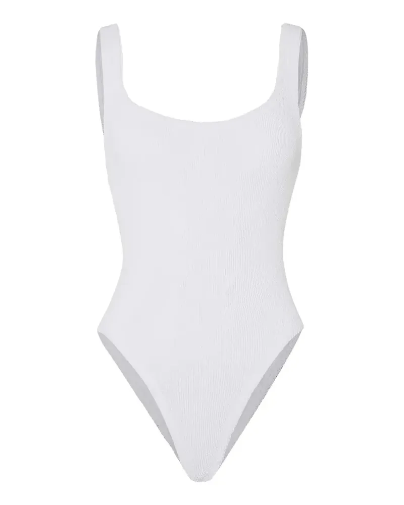 Hunza G square-neck swimsuit - Weiß Weiß