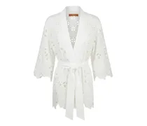 Kimono mit Gürtel - Weiß