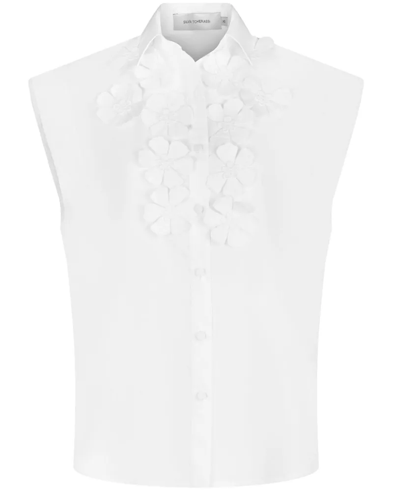 Silvia Tcherassi Azalea' Top - Weiß Weiß
