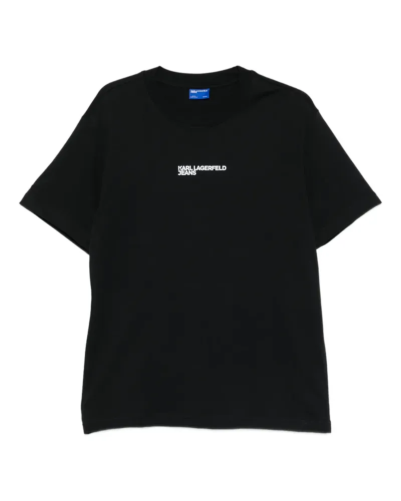 Karl Lagerfeld logo-print T-shirt - Schwarz Schwarz