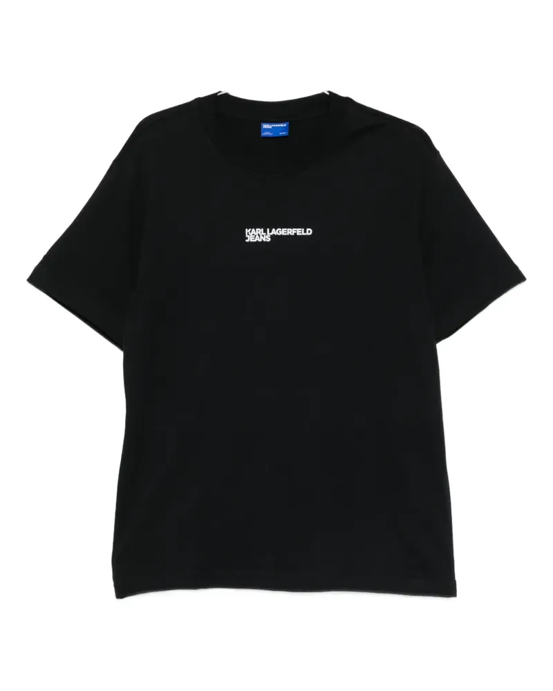 Karl Lagerfeld logo-print T-shirt - Schwarz Schwarz