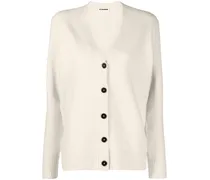 Cardigan mit V-Ausschnitt - Nude