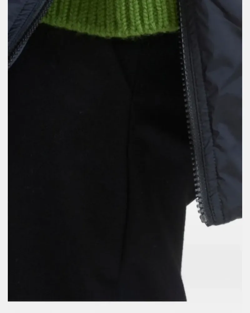 Yves Salomon Jacke in A-Linie - Schwarz Schwarz