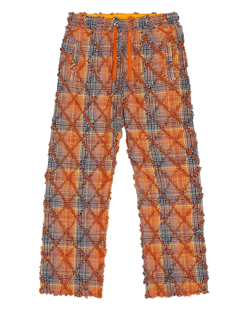 PLEASURES Mystic Flanellhose - Orange Orange