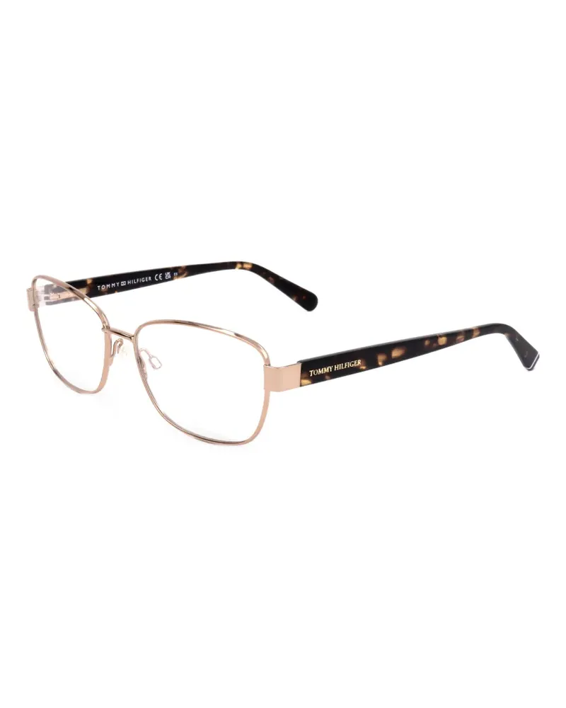 Tommy Hilfiger Brille mit eckigem Gestell - Gold Gold