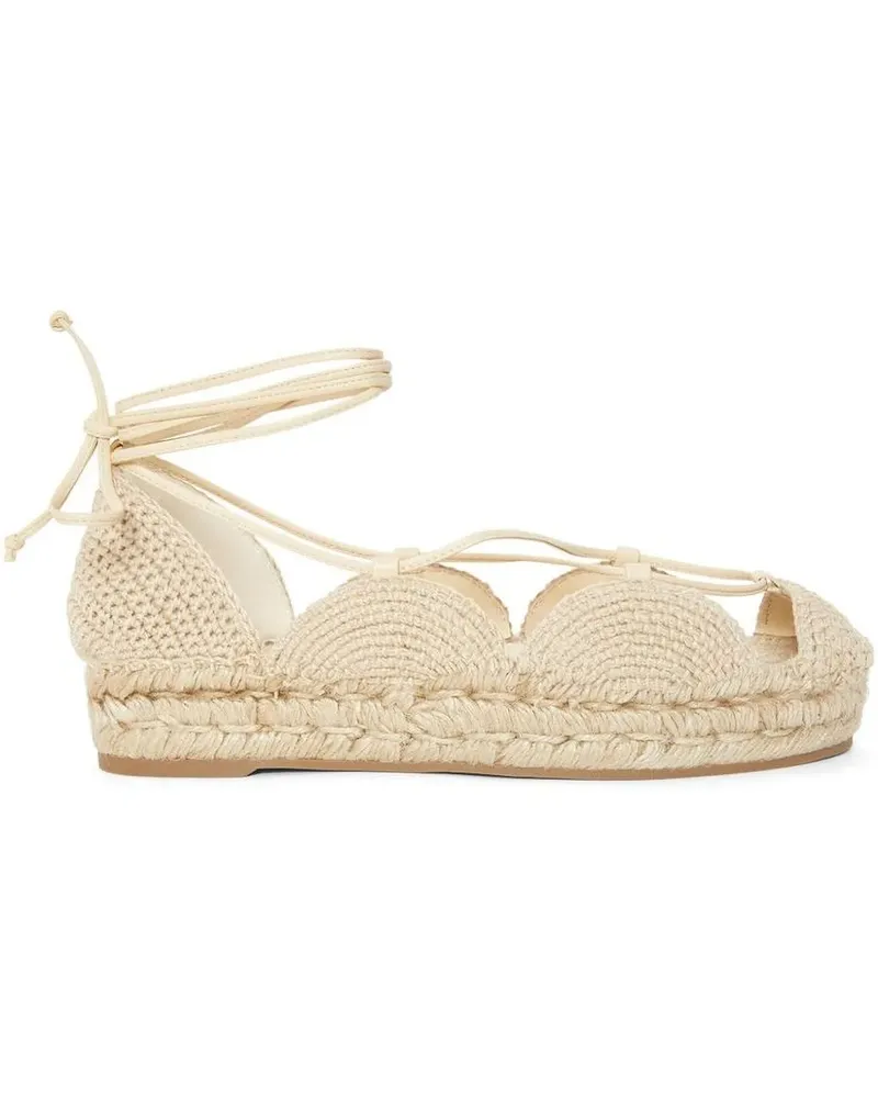 Loewe Espadrilles mit Schnürung - Nude Nude