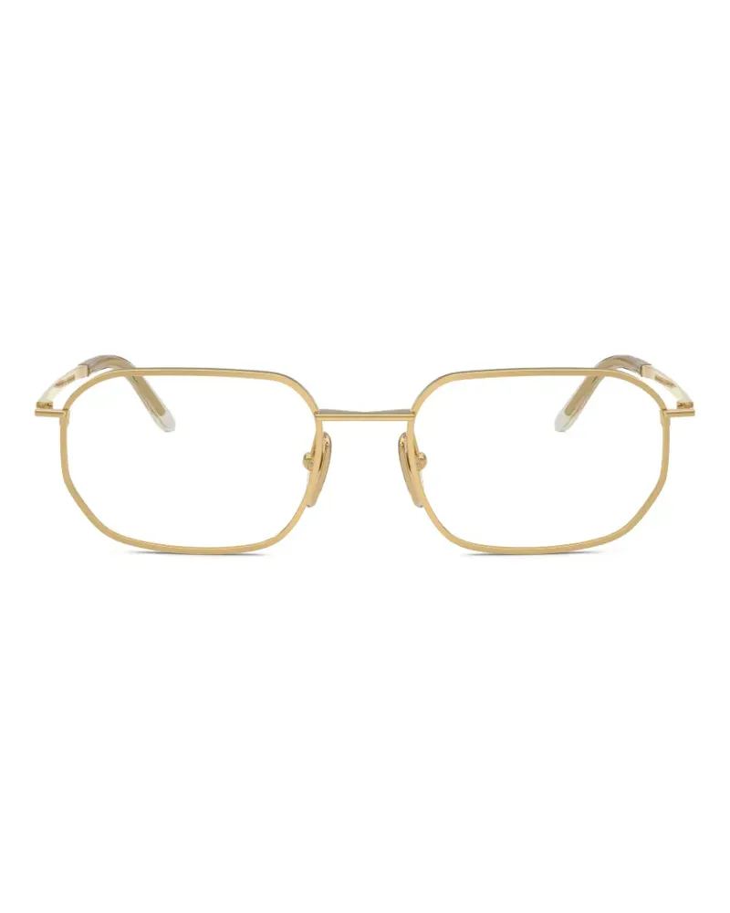 Prada geometric-frame glasses - Gold Gold