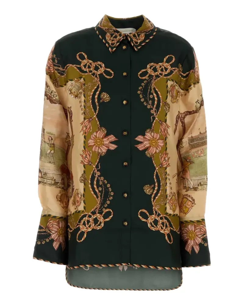 Zimmermann Valiant Twill-Hemd - Grün Grün