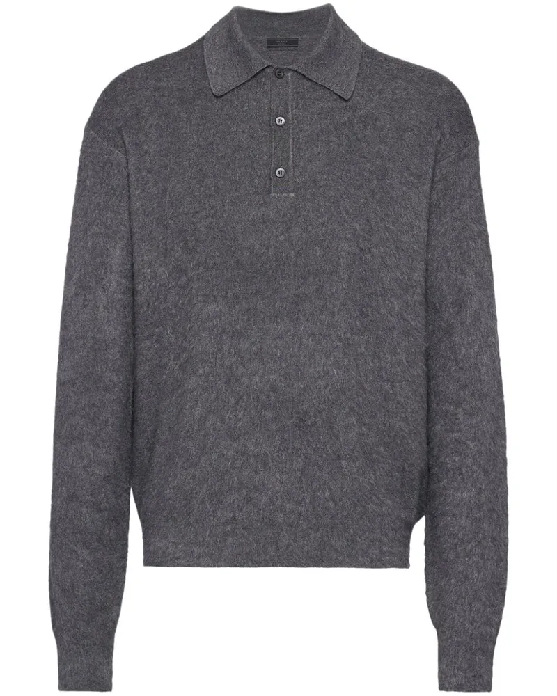 Prada Klassischer Pullover - Grau Grau