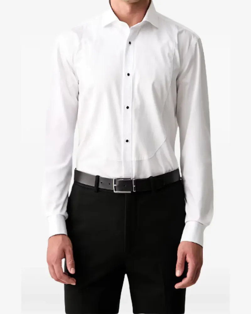 HUGO BOSS Hemd mit Latz - Weiß Weiß