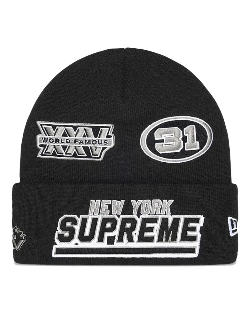Supreme Being x New Era Football Beanie - Schwarz Schwarz