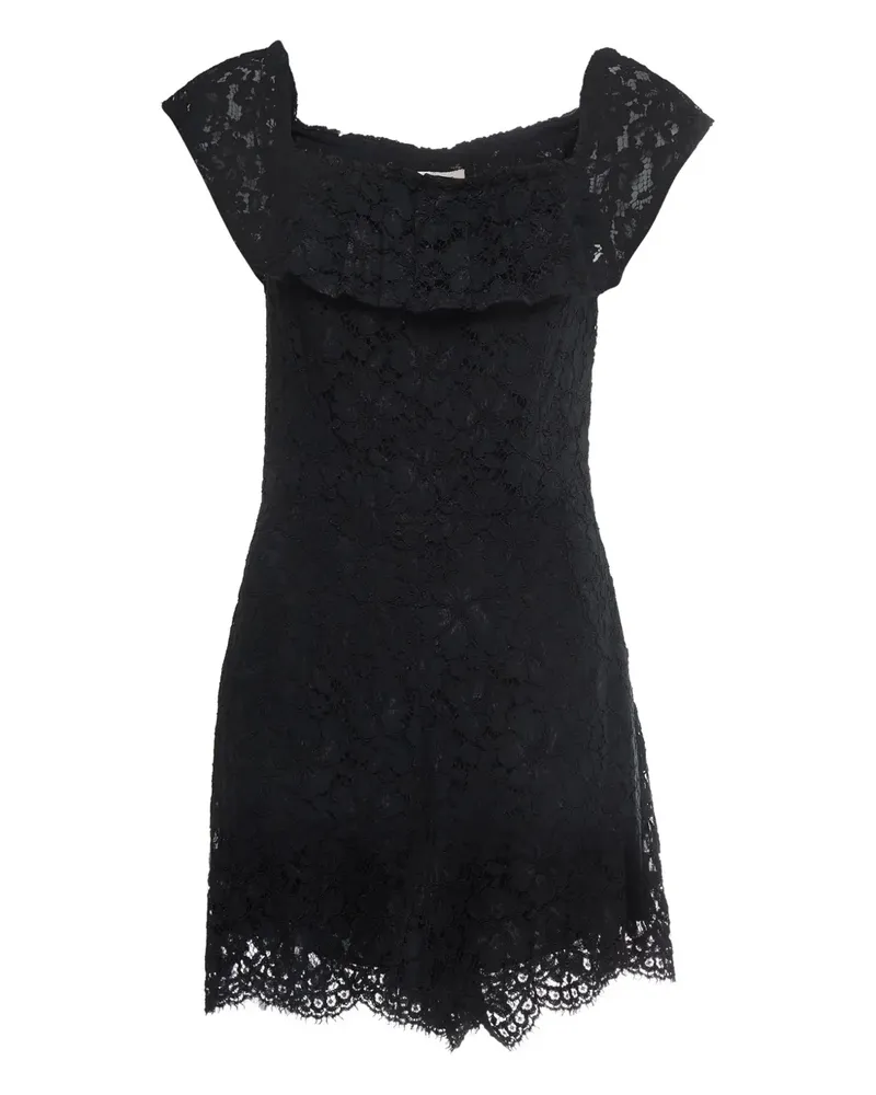Sandro Playsuit mit Spitzendetail - Schwarz Schwarz
