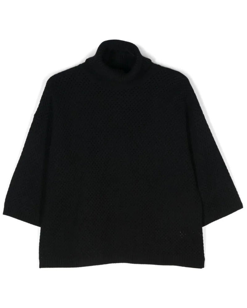 Fabiana Filippi Pullover mit Monili-Kette - Schwarz Schwarz
