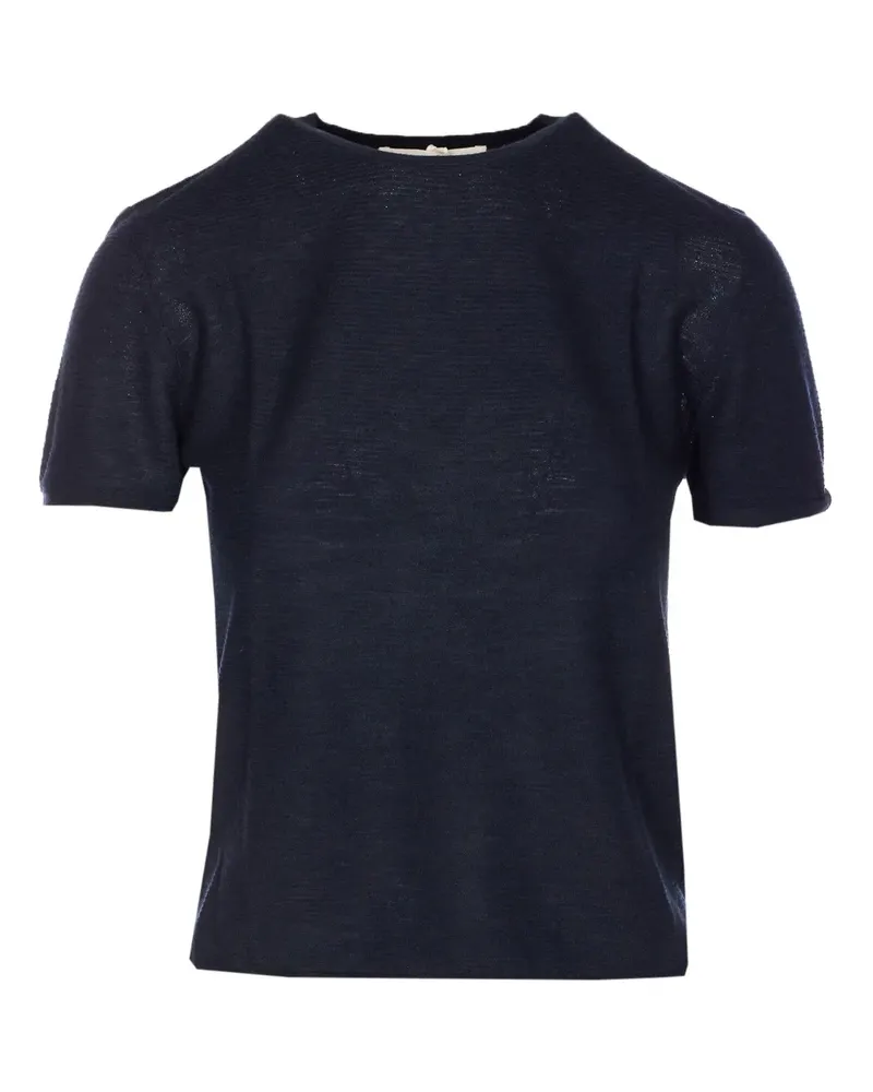 Lisa Yang Ira crew-neck short-sleeve T-shirt - Blau Blau