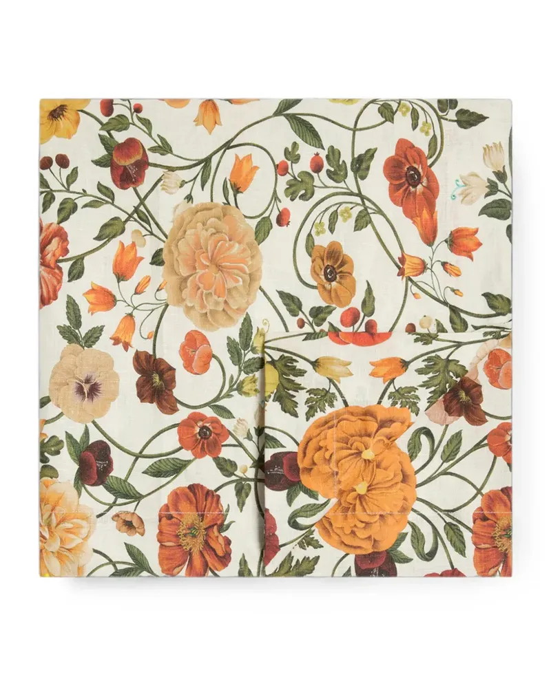 La DoubleJ Botticelli Tischdecke mit Blumenprint - Nude Nude