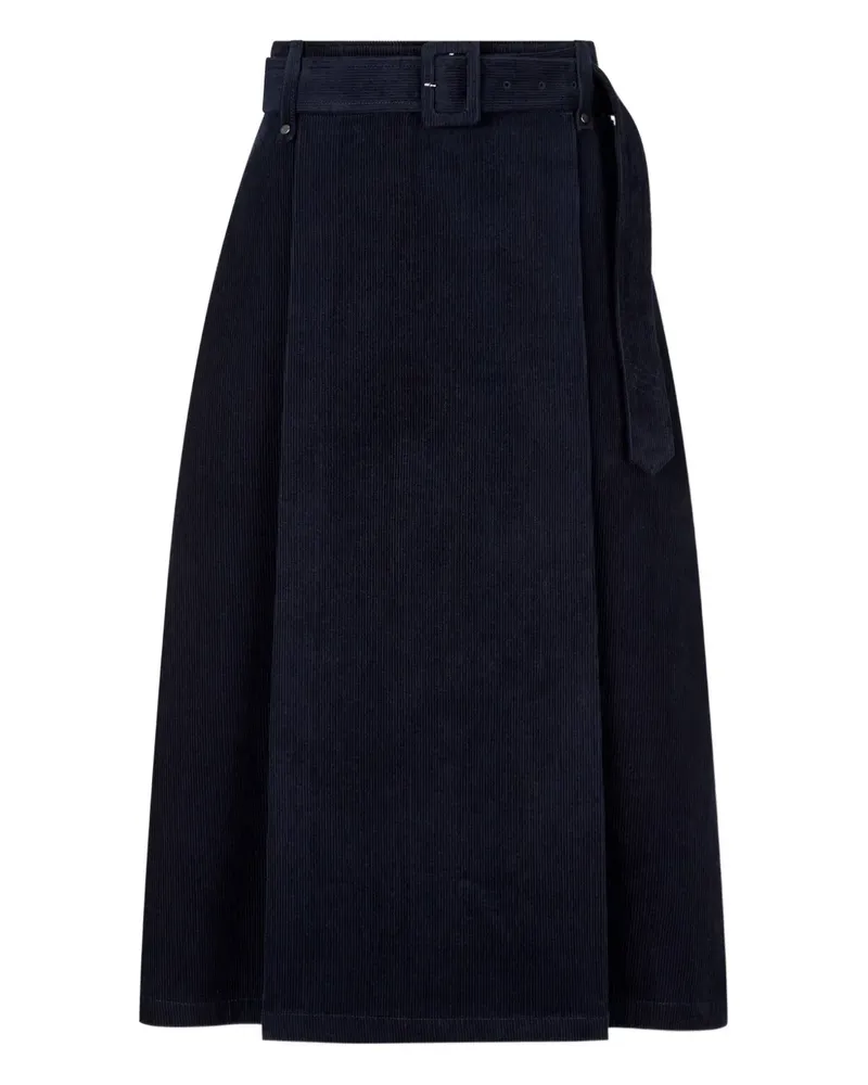 STUDIO TOMBOY Belted Corduroy Skirt - Blau Blau