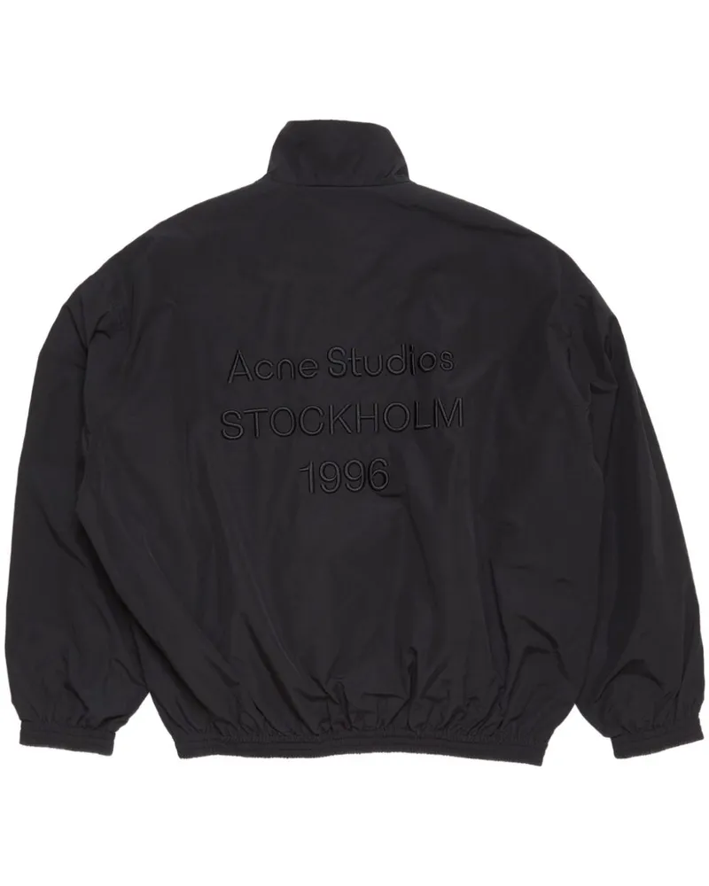 Acne Studios Jacke mit Logo-Stickerei - Schwarz Schwarz