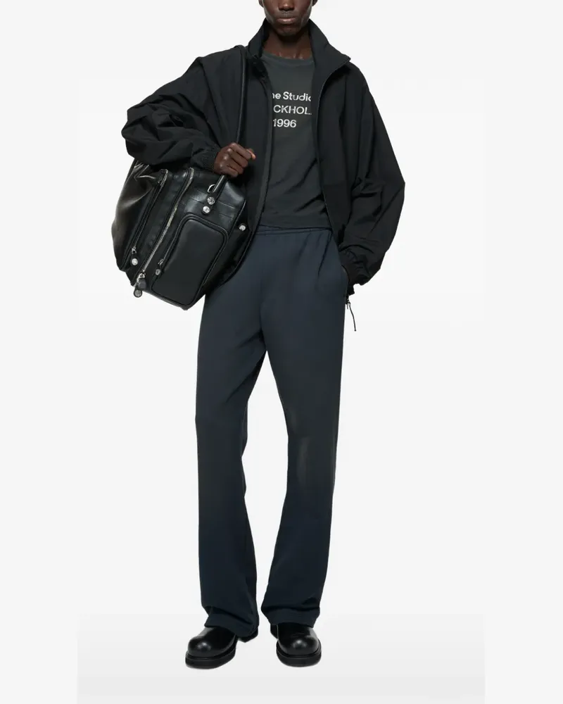 Acne Studios Jacke mit Logo-Stickerei - Schwarz Schwarz