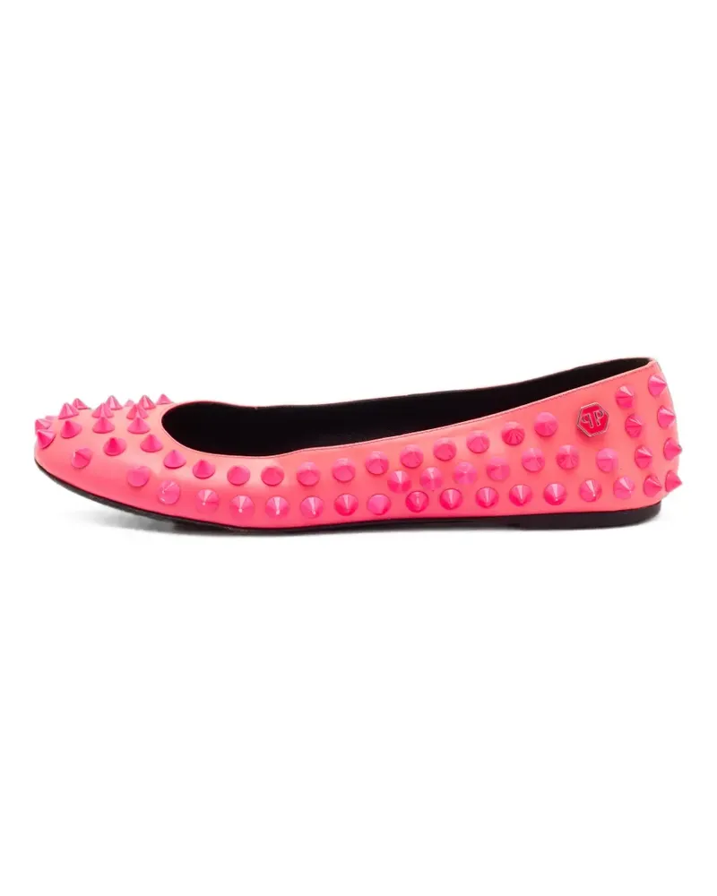 Philipp Plein Ballerinas mit spitzen Nieten - Rosa Rosa