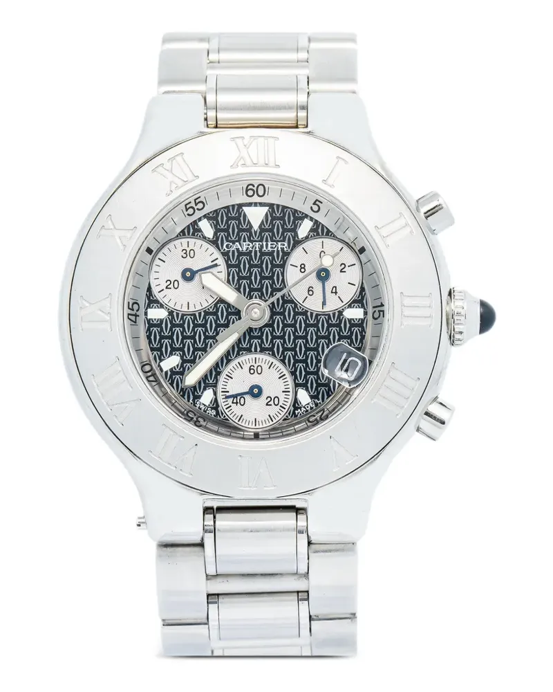 Cartier Chronograph 21 patterned 38mm watch - Blau Blau