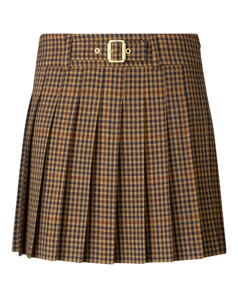 Liu Jo Minirock mit Check-Muster - Nude Nude