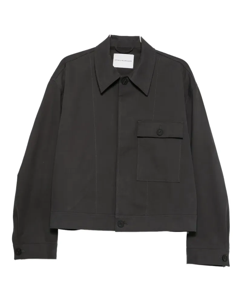 Studio Nicholson Drey chest-pocket overshirt - Grau Grau