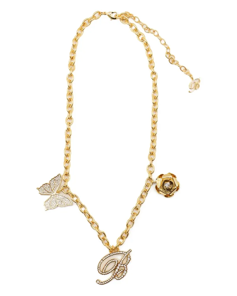 Blumarine Halskette mit Schmetterling-Anhänger - Gold Gold
