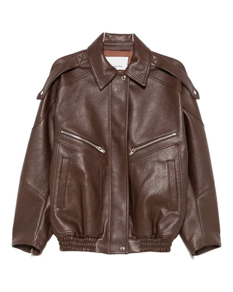 FRANKIE Shop zip-fastening jacket - Braun Braun