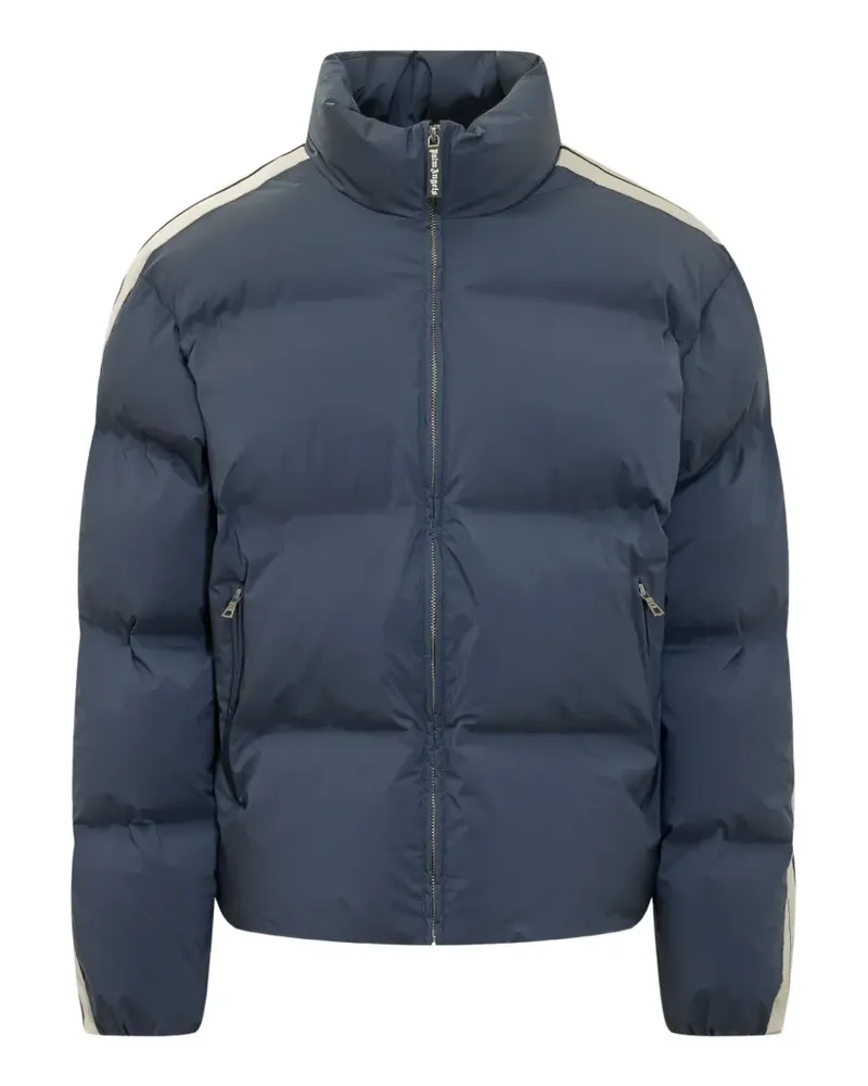 Palm Angels logo-print side-stripe jacket - Blau Blau