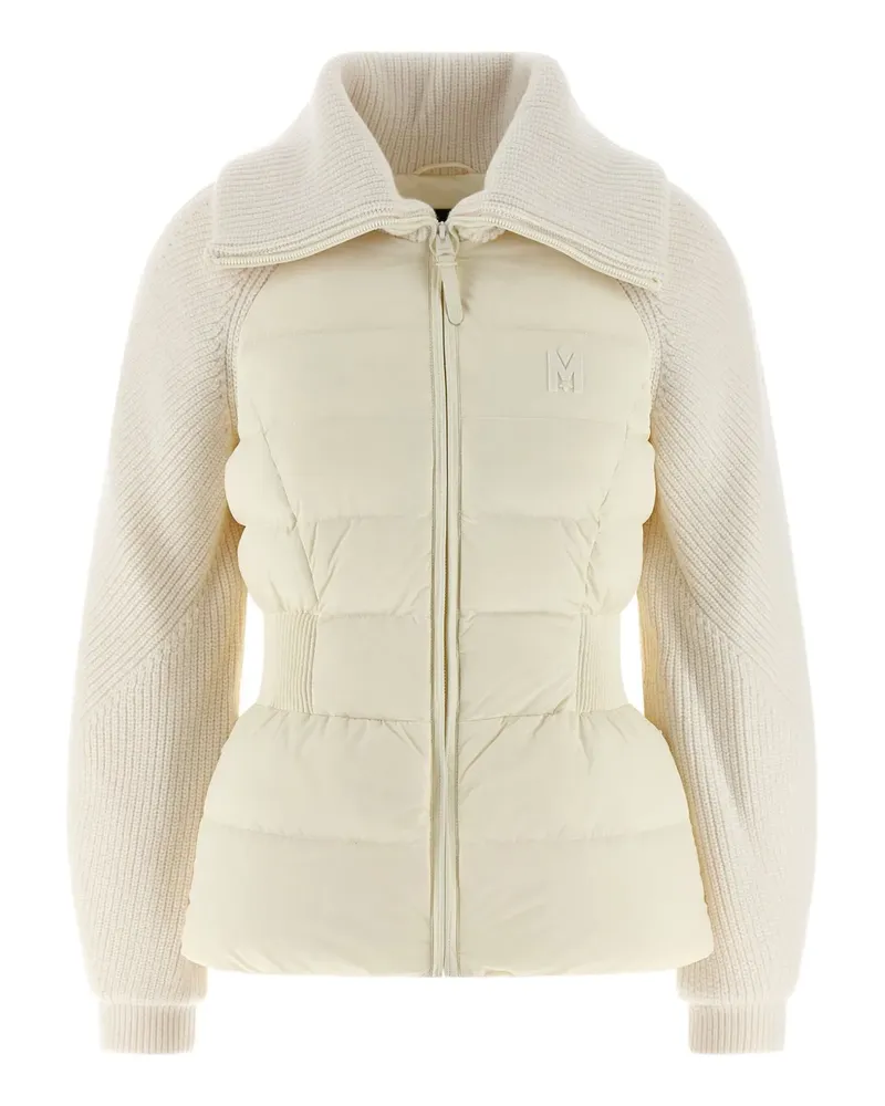 Mackage logo patch balloon sleeve foxy jacket - Nude Nude