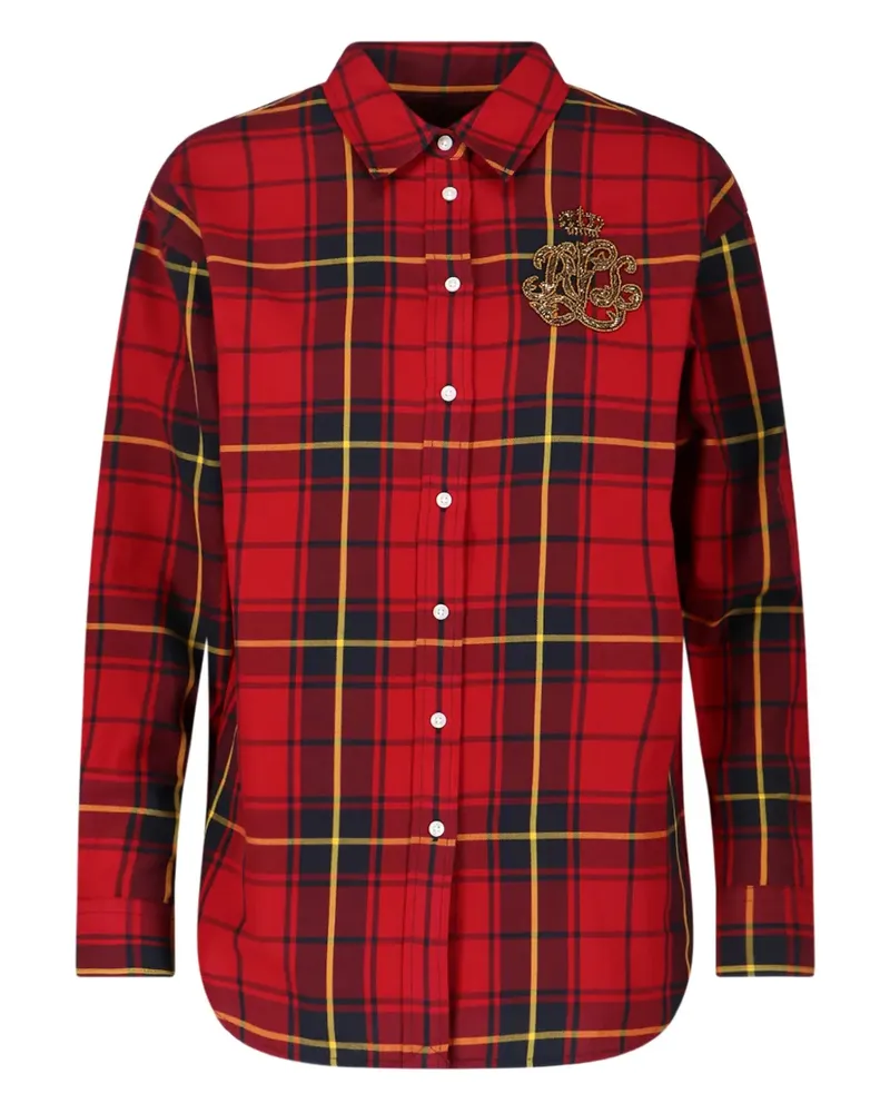 Ralph Lauren beaded plaid shirt - Rot Rot