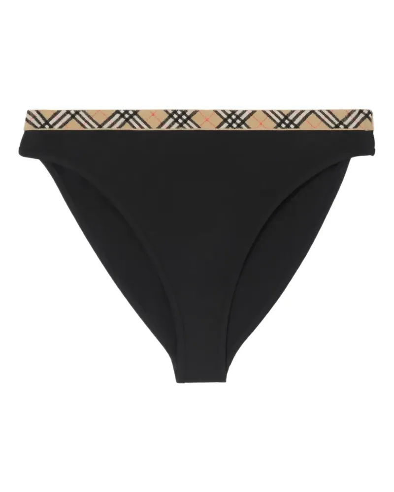 Burberry Check-trim bikini briefs - Schwarz Schwarz