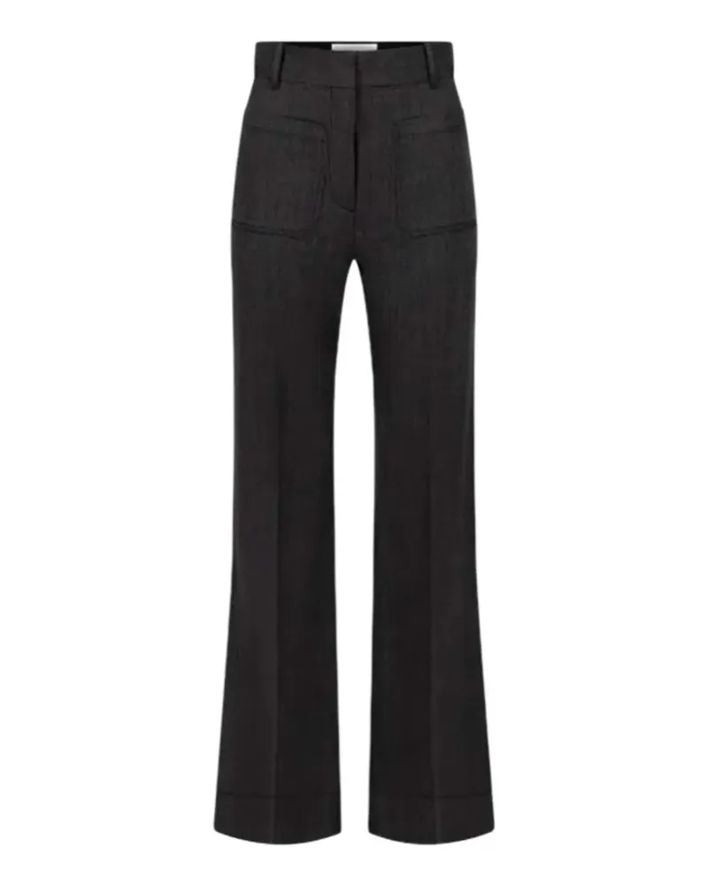 Victoria Beckham Weite Hose mit aufgesetzten Taschen - Grau Grau