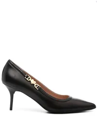 Moschino Pumps mit Herz-Logo 80mm Schwarz