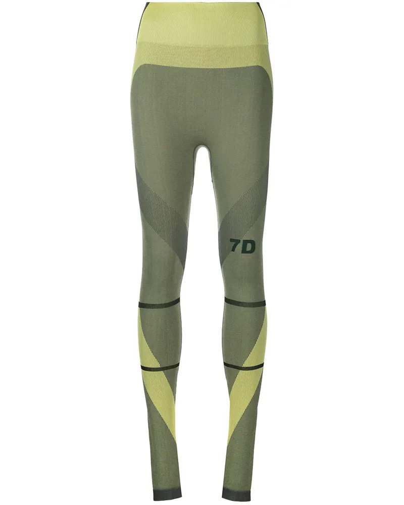 7 DAYS Active Leggings mit Logo-Print - Gelb Gelb