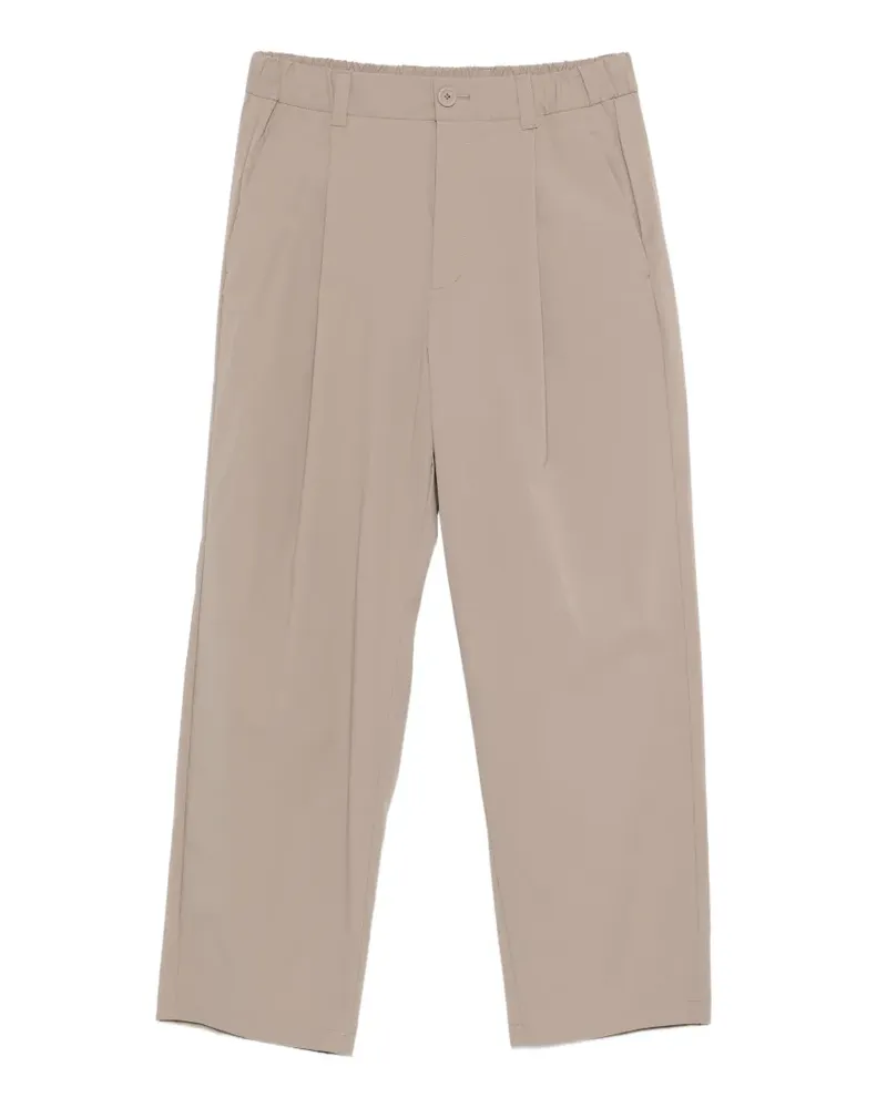 Herno pleated elasticated-waist trousers - Nude Nude
