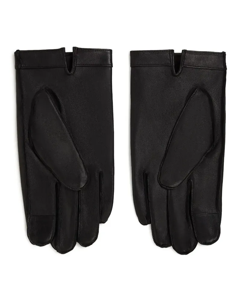 Karl Lagerfeld Handschuhe aus Schafsleder mit Monogramm - Schwarz Schwarz