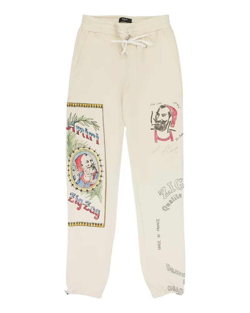 Amiri Jogginghose mit Zickzackmuster - Nude Nude