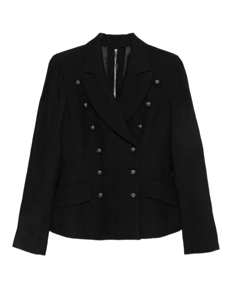 Masnada double-breasted zip-back jacket - Schwarz Schwarz