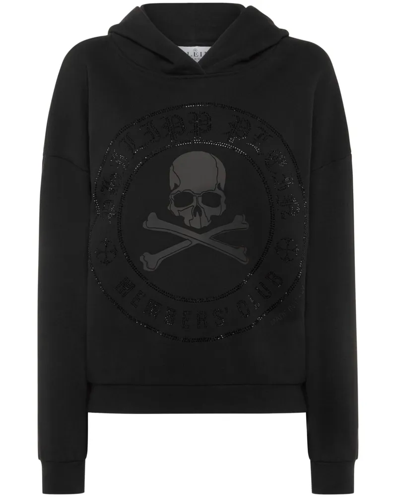 Philipp Plein Hoodie mit Totenkopf-Print - Schwarz Schwarz